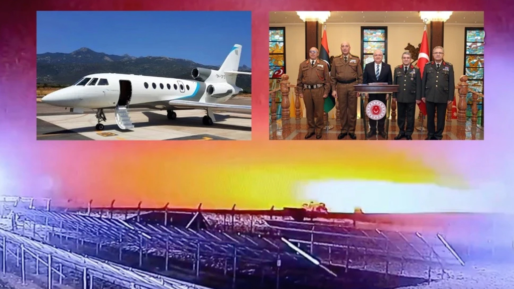 5 üst düzey Libya devlet yetkilisini taşıyan uçak Ankar