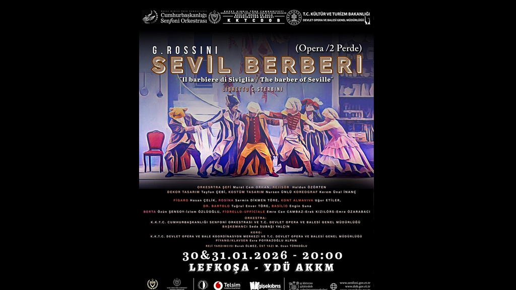 2026’nın İlk Sanat Sürprizi: “Sevil Berberi” Operası Lefkoşa’da Sahnelenecek